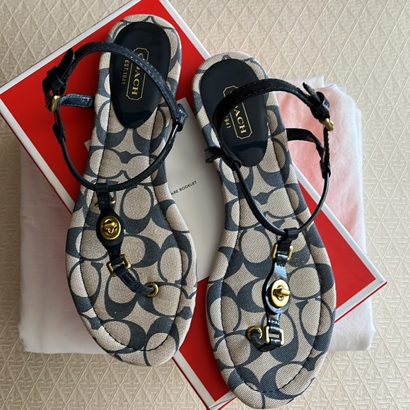 Coach Robyn Patent Leather Sandals - Picture 3 of 11